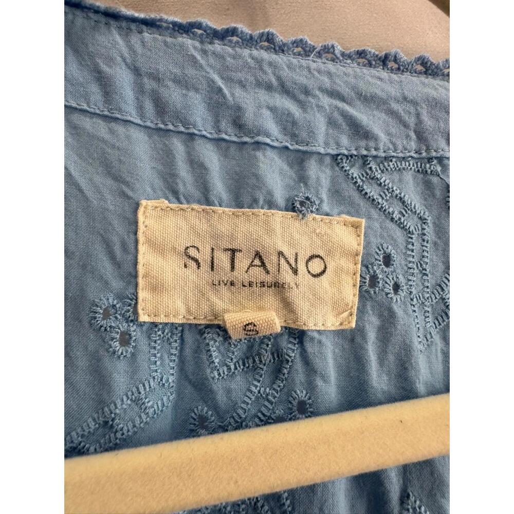 Sitano Blue Fontelina Cover Up Dress Size S As Is Condition - Picture 6 of 8